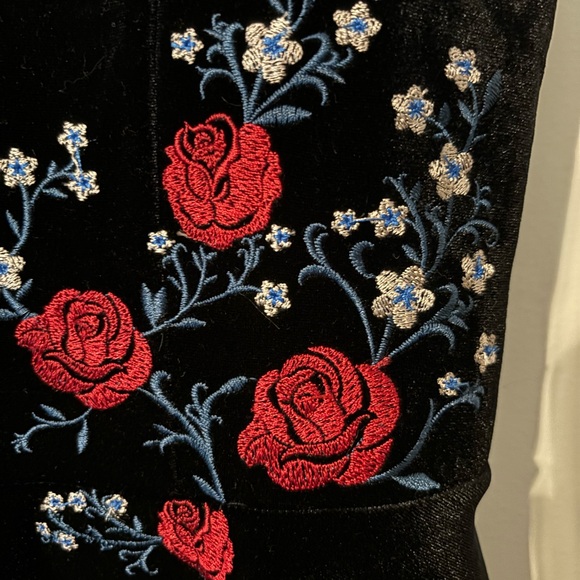 Francesca’s Black Velvet Holiday Dress - Picture 5 of 5